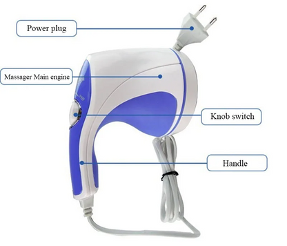 Relax & Spin Tone™ - Appareil de Massage Multifonctionnel Vitesse Réglable 5 en 1